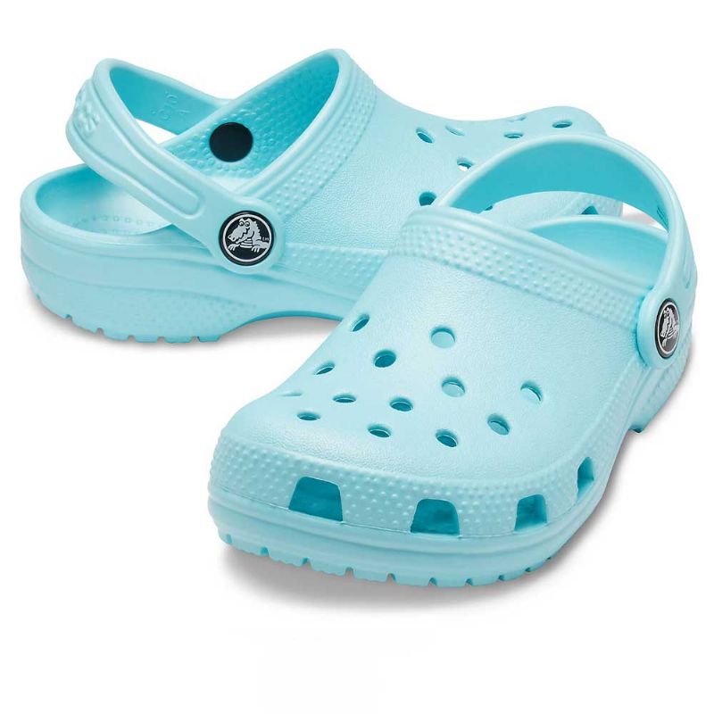 Crocs Kids Cayman Clog Ice Blue UK 1 EUR 32-33 US J1 (10006-4O9)